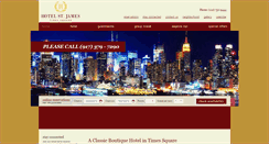 Desktop Screenshot of hotelstjames.net